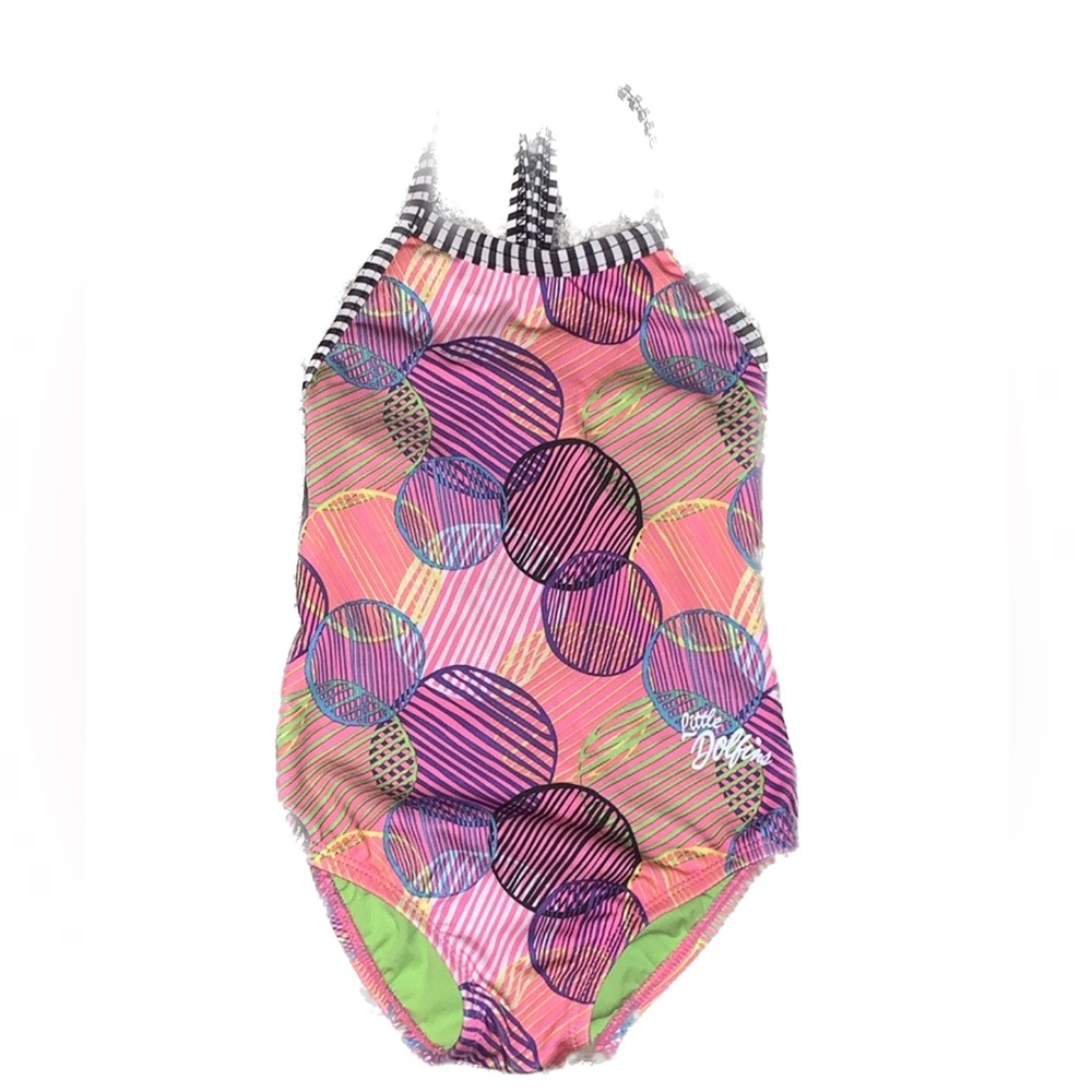 3-4T DOLFIN UGLIES Girls swim team conpetition swimsuit